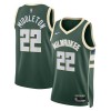 Män Milwaukee Bucks Tröja Khris Middleton 22 Nike 2022-23 Icon Edition Grön Swingman